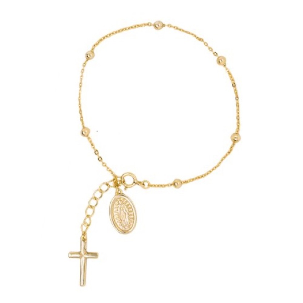 925 Sterling silver rosary bracelet